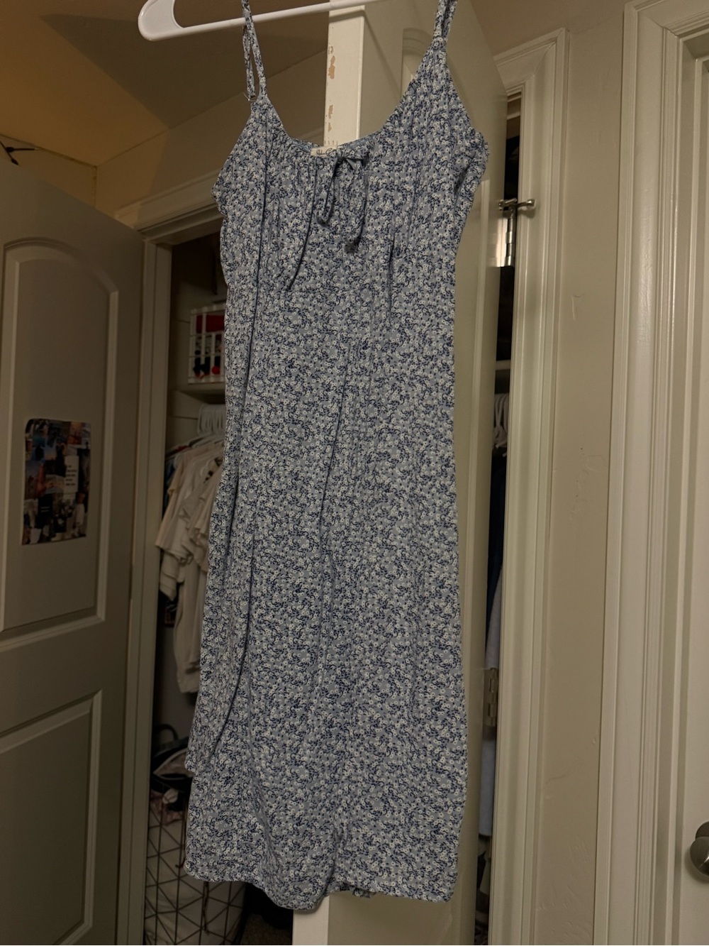 Brandy Melville- Blue Floral Midi Dress